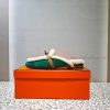 Top Hermes Kelly Buckle Series Woolen Half Slippers H Woolen TrailersOriginal purchase and dse3flzz3