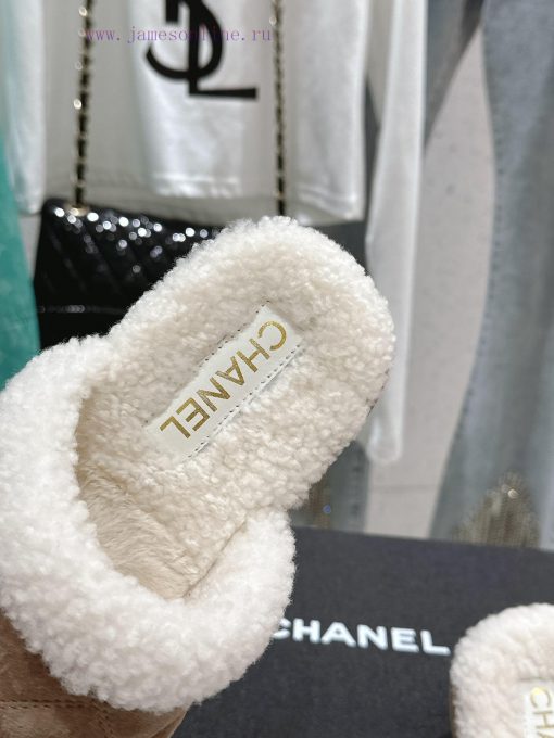 Chanel Baotou Teddy Hairy SlippersEvery autumn and winter, fur slippers are an essential ite0fz9gi98 - Image 6