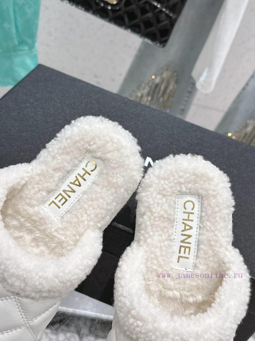 Chanel Baotou Teddy Hairy SlippersEvery autumn and winter, fur slippers are an essential ite7dt90opy - Image 7