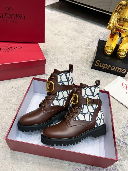 Valentino 2023 Autumn/Winter New Women's Boots Top of the line Comfortable and Versatile, Hidaduoowo - Image 4
