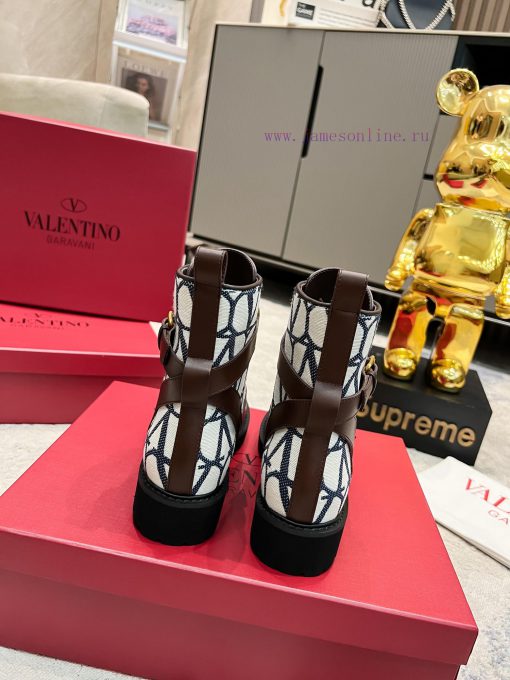 Valentino 2023 Autumn/Winter New Women's Boots Top of the line Comfortable and Versatile, Hidaduoowo - Image 5