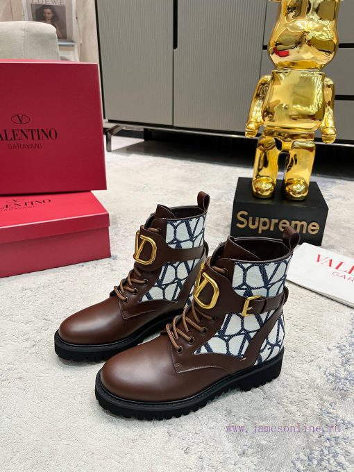 Valentino 2023 Autumn/Winter New Women's Boots Top of the line Comfortable and Versatile, Hidaduoowo - Image 9