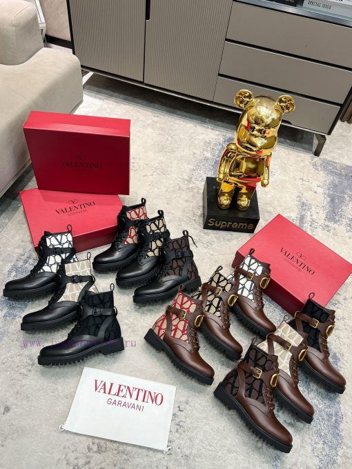 Valentino 2023 Autumn/Winter New Women's Boots Top of the line Comfortable and Versatile, Hidaduoowo - Image 10