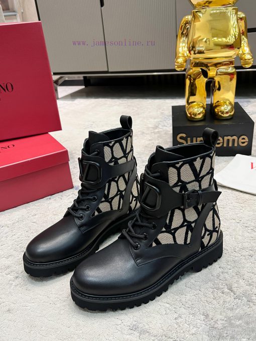 Valentino 2023 Autumn/Winter New Women's Boots Top of the line Comfortable and Versatile, Hiuq3dnd73 - Image 4