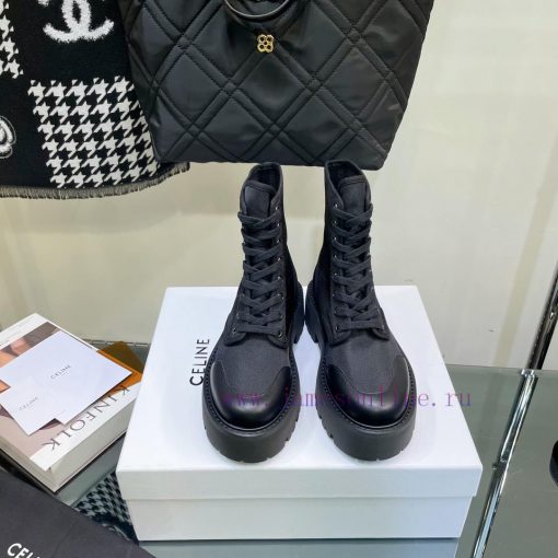 Top tier2022 Autumn/Winter CELINE Yang Mi Same Style Martin Boots Invincible Slimming Martin5swhgqvk