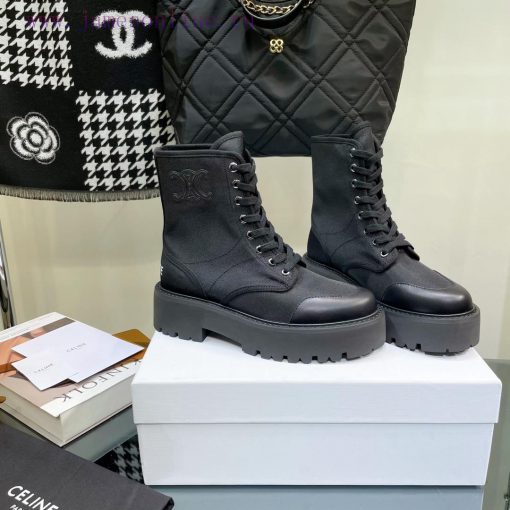 Top tier2022 Autumn/Winter CELINE Yang Mi Same Style Martin Boots Invincible Slimming Martin5swhgqvk - Image 3