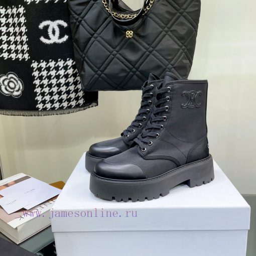 Top tier2022 Autumn/Winter CELINE Yang Mi Same Style Martin Boots Invincible Slimming Martin5swhgqvk - Image 6