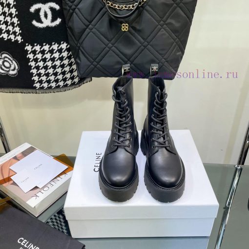 Top tier2022 Autumn/Winter CELINE Yang Mi Same Style Martin Boots Invincible Slimming Martinmt3h4c5t - Image 2