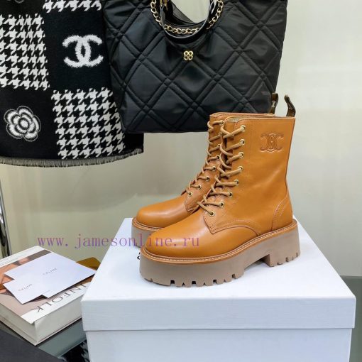 Top tier2022 Autumn/Winter CELINE Yang Mi Same Style Martin Boots Invincible Slimming Martinq4e2wu7h - Image 5