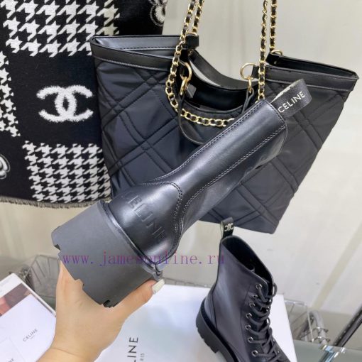 Top tier2022 Autumn/Winter CELINE Yang Mi Same Style Martin Boots Invincible Slimming Martinmt3h4c5t - Image 9