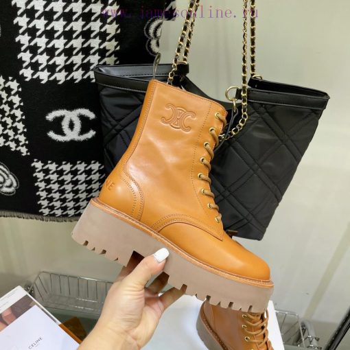 Top tier2022 Autumn/Winter CELINE Yang Mi Same Style Martin Boots Invincible Slimming Martinq4e2wu7h - Image 6