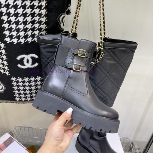 Top tier2022 Autumn/Winter CELINE Yang Mi Same Style Martin Boots Invincible Slimming Martinxfi2494e - Image 4