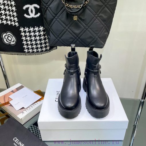 Top tier2022 Autumn/Winter CELINE Yang Mi Same Style Martin Boots Invincible Slimming Martin9dm9lifs - Image 2