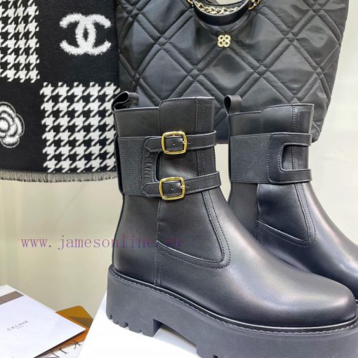 Top tier2022 Autumn/Winter CELINE Yang Mi Same Style Martin Boots Invincible Slimming Martinxfi2494e - Image 6