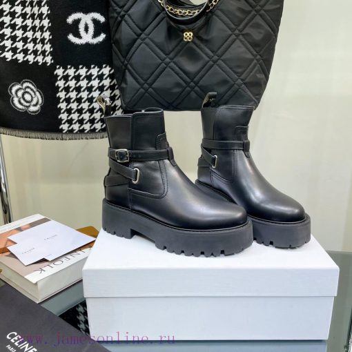 Top tier2022 Autumn/Winter CELINE Yang Mi Same Style Martin Boots Invincible Slimming Martin9dm9lifs - Image 3