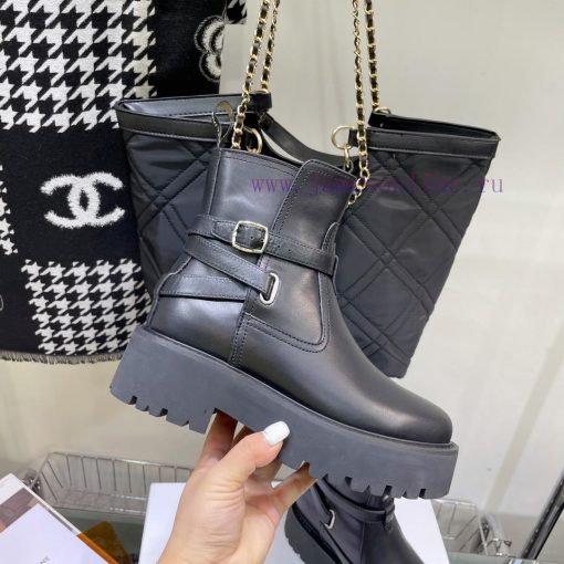 Top tier2022 Autumn/Winter CELINE Yang Mi Same Style Martin Boots Invincible Slimming Martin9dm9lifs - Image 4
