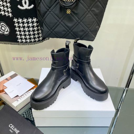 Top tier2022 Autumn/Winter CELINE Yang Mi Same Style Martin Boots Invincible Slimming Martin9dm9lifs - Image 5