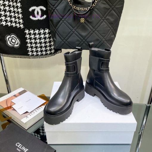 Top tier2022 Autumn/Winter CELINE Yang Mi Same Style Martin Boots Invincible Slimming Martinxfi2494e - Image 9