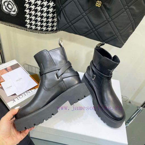 Top tier2022 Autumn/Winter CELINE Yang Mi Same Style Martin Boots Invincible Slimming Martin9dm9lifs - Image 7