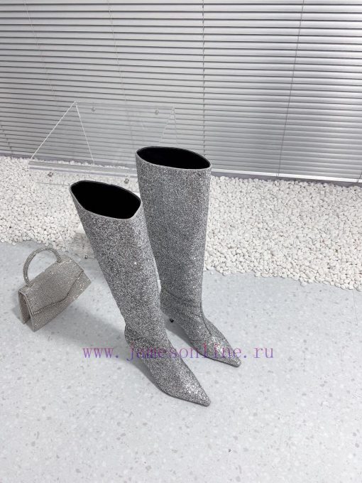 Alexandre Wang | Alexander King 23S Autumn/WinterNew sequined sexy pointed high-heeled bootsgtik3aop - Image 4