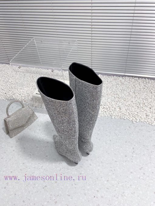 Alexandre Wang | Alexander King 23S Autumn/WinterNew sequined sexy pointed high-heeled bootsgtik3aop - Image 5