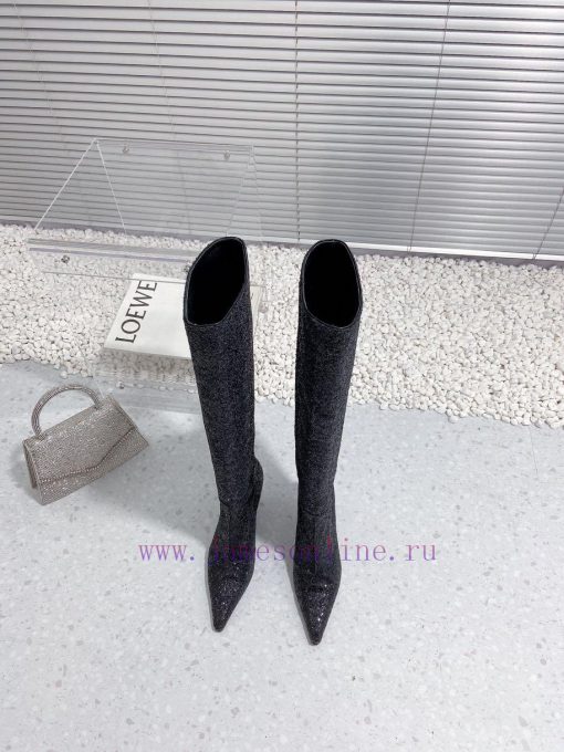 Alexandre Wang | Alexander King 23S Autumn/WinterNew sequined sexy pointed high-heeled boots11grql2s - Image 2
