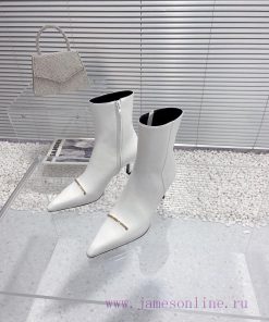 Alexander Wang/Alexander Wang 23S Autumn/WinterNew metal letter high-heeled pointed side zipwoxi2z6u