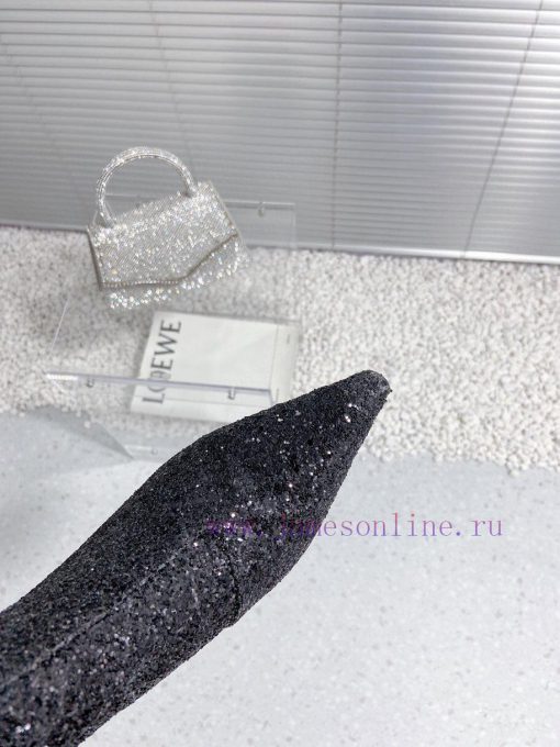 Alexandre Wang | Alexander King 23S Autumn/WinterNew sequined sexy pointed high-heeled boots11grql2s - Image 8