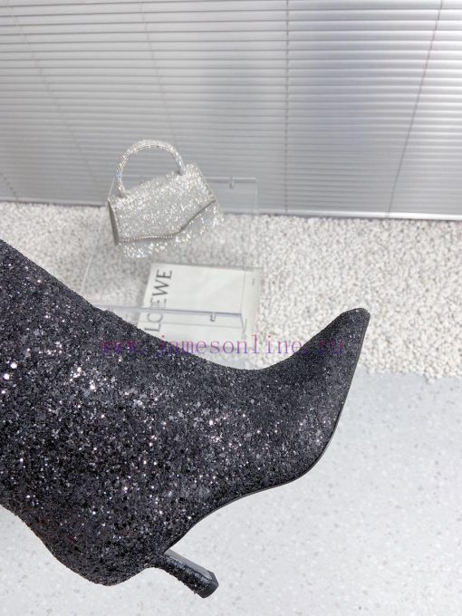Alexandre Wang | Alexander King 23S Autumn/WinterNew sequined sexy pointed high-heeled boots11grql2s - Image 9