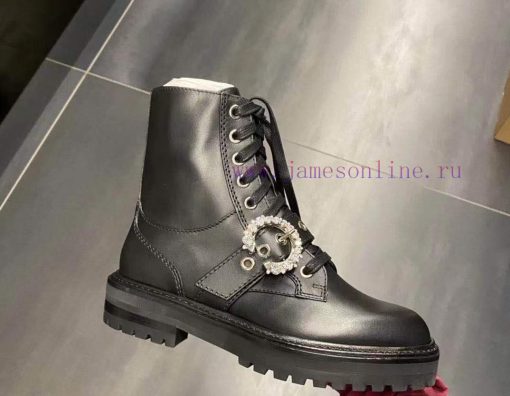 Jimmy Coo military boots with cowhide surface, sheep tendon surface, rubber wear-resistant aox6lpmyp - Image 2