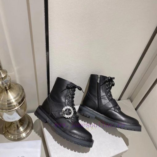 Jimmy Coo military boots with cowhide surface, sheep tendon surface, rubber wear-resistant aox6lpmyp - Image 6