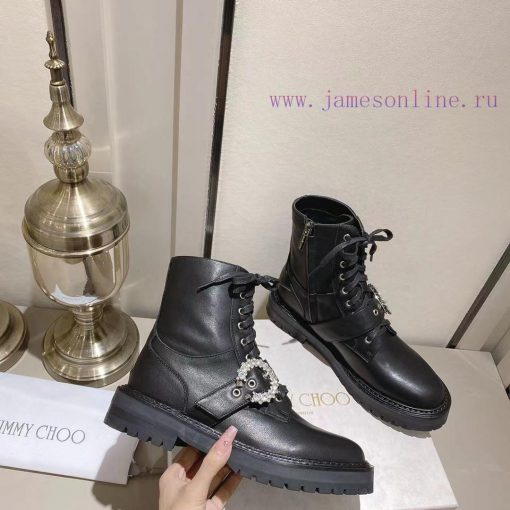 Jimmy Coo military boots with cowhide surface, sheep tendon surface, rubber wear-resistant aox6lpmyp - Image 7