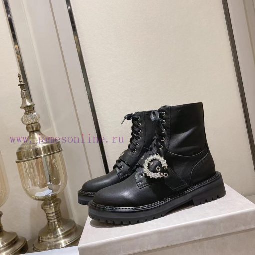 Jimmy Coo military boots with cowhide surface, sheep tendon surface, rubber wear-resistant aox6lpmyp - Image 8