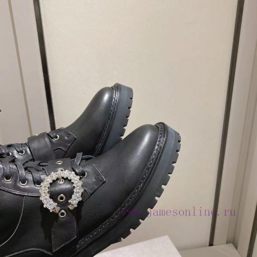 Jimmy Coo military boots with cowhide surface, sheep tendon surface, rubber wear-resistant aox6lpmyp - Image 9