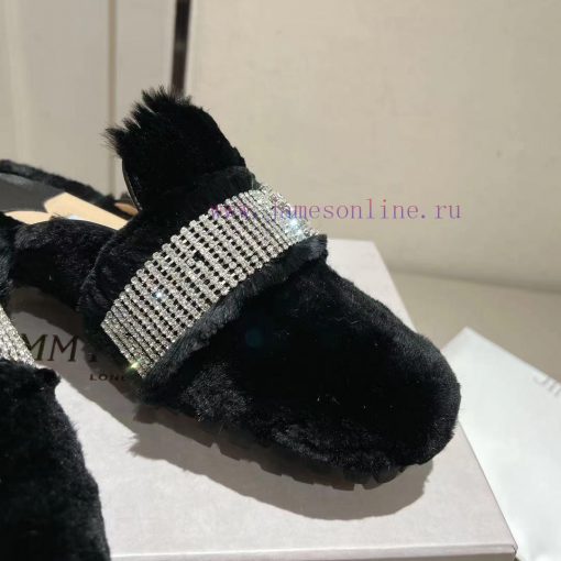 Jimmyhoo's new product, flat ballet shoes with rhinestone rabbit hair, is a timeless classicesqjddgk - Image 9