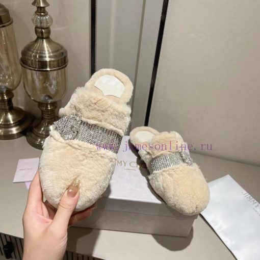Jimmyhoo's new product, flat ballet shoes with rhinestone rabbit hair, is a timeless classicwblvynkr - Image 4