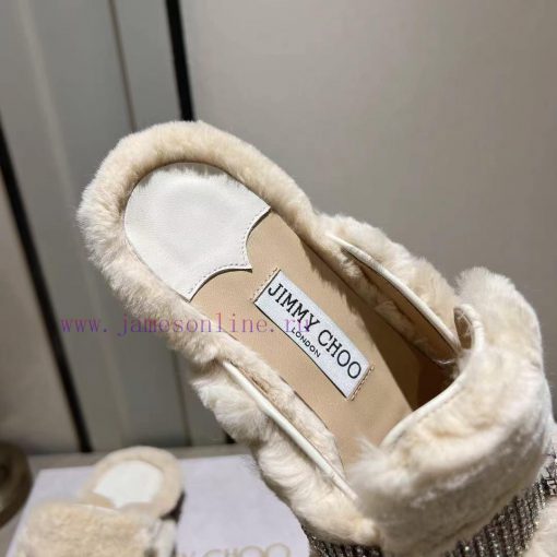 Jimmyhoo's new product, flat ballet shoes with rhinestone rabbit hair, is a timeless classicwblvynkr - Image 6