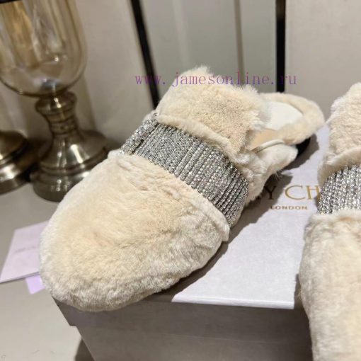 Jimmyhoo's new product, flat ballet shoes with rhinestone rabbit hair, is a timeless classicwblvynkr - Image 7