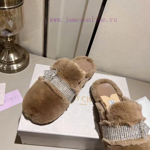 Jimmyhoo's new product, flat ballet shoes with rhinestone rabbit hair, is a timeless classicmvpu3zbd - Image 7