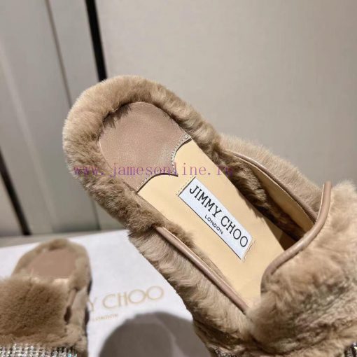 Jimmyhoo's new product, flat ballet shoes with rhinestone rabbit hair, is a timeless classicmvpu3zbd - Image 8