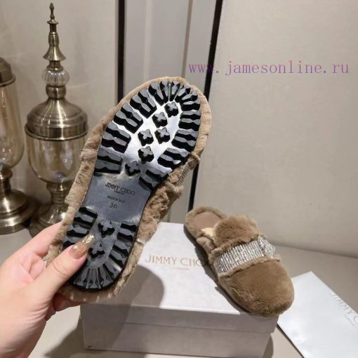 Jimmyhoo's new product, flat ballet shoes with rhinestone rabbit hair, is a timeless classicmvpu3zbd - Image 10