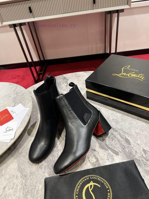 Generation level * ️The Turelastic short boots feature a thick 55mm diagonal heel design, pa55xgbknf - Image 3