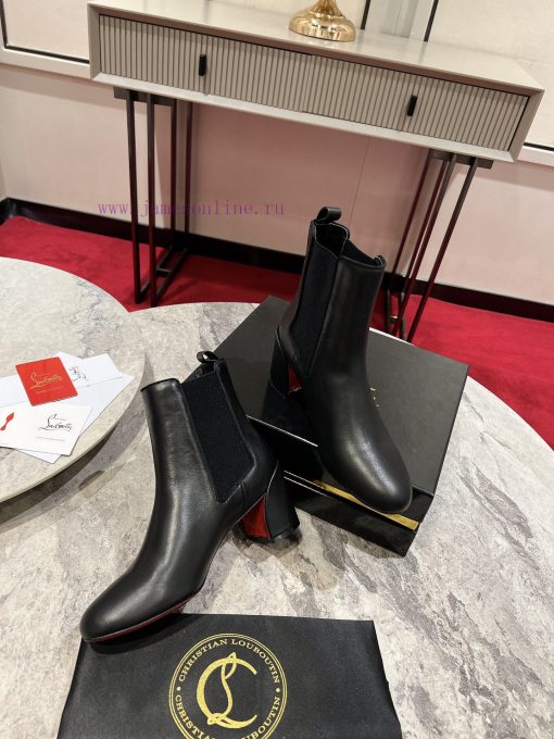 Generation level * ️The Turelastic short boots feature a thick 55mm diagonal heel design, pa55xgbknf - Image 5