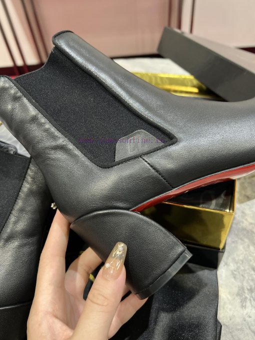 Generation level * ️The Turelastic short boots feature a thick 55mm diagonal heel design, pa55xgbknf - Image 9