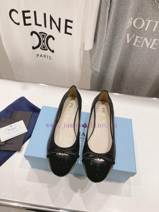 Prada 2024 Spring/Summer New Product Cute and Sweet Flat Flat Single Shoes~The sexy yet cute393dwzgw