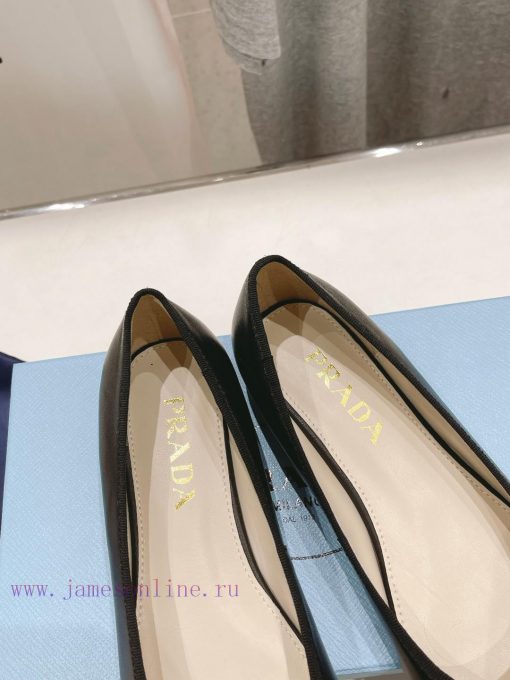 Prada 2024 Spring/Summer New Product Cute and Sweet Flat Flat Single Shoes~The sexy yet cute393dwzgw - Image 7