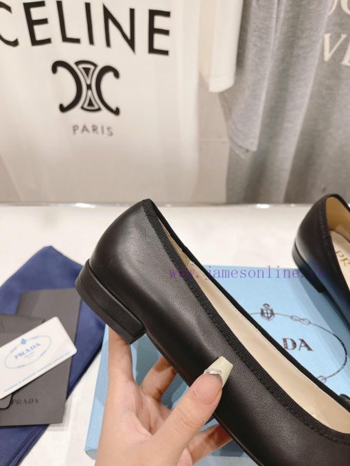 Prada 2024 Spring/Summer New Product Cute and Sweet Flat Flat Single Shoes~The sexy yet cute393dwzgw - Image 8