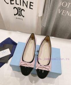 Prada 2024 Spring/Summer New Product Cute and Sweet Flat Flat Single Shoes~The sexy yet cute7inob02a