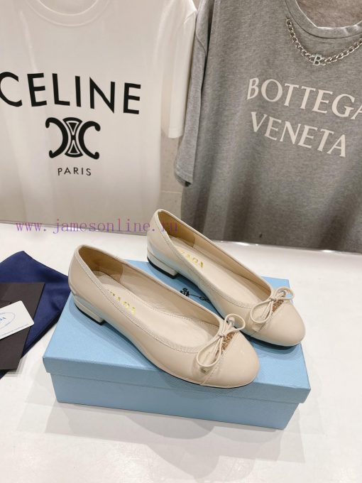 Prada 2024 Spring/Summer New Product Cute and Sweet Flat Flat Single Shoes~The sexy yet cutep3batkb3 - Image 6