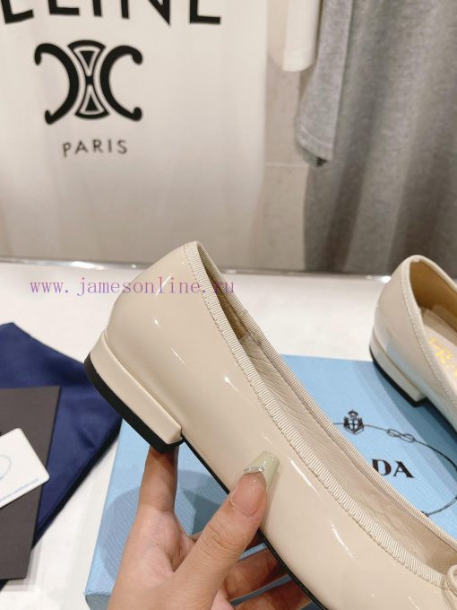 Prada 2024 Spring/Summer New Product Cute and Sweet Flat Flat Single Shoes~The sexy yet cutep3batkb3 - Image 9